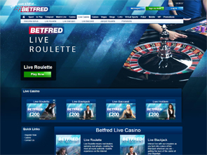 Betfred Live Casino Home