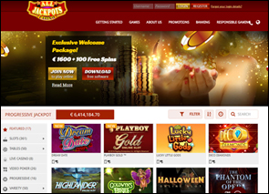 All Jackpots Casino Home